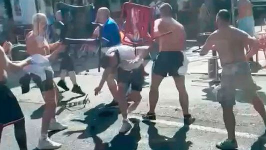 La violenta batalla campal en la previa de la final entre Frankfurt y Rangers por la Europa League