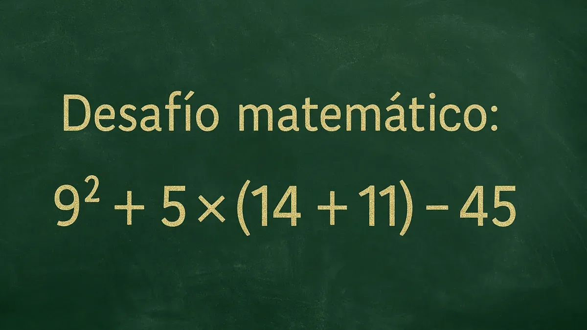 La regla esencial para resolver este desafío matemático es conocido como PEMDAS (por sus siglas en inglés) o jerarquía de operaciones.