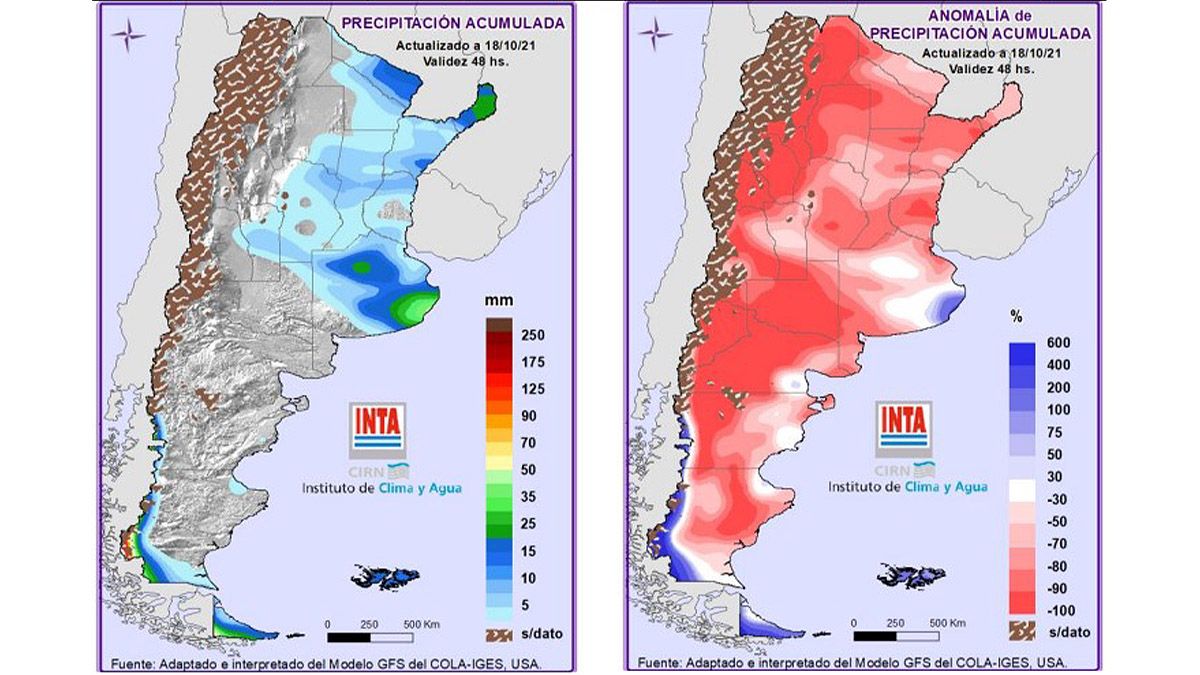 Las heladas son seguidas de cerca por los productores agropecuarios. 