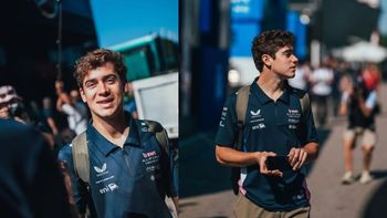Y un día, ¡Franco Colapinto volvió a la F1!: los videos del argentino feliz en el paddock