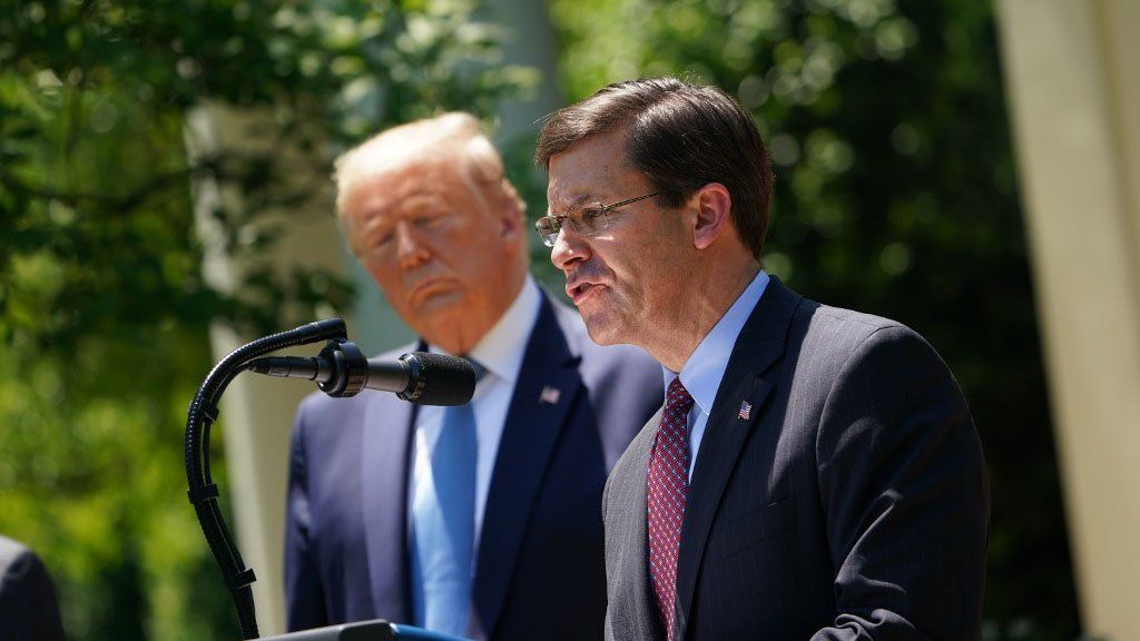 El secretario de Defensa desafía a Trump y dice que no apoya el uso de militares para frenar las protestas en Estados Unidos