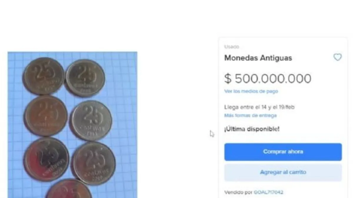 500 millones de pesos para el suertudo propietario de estas moneda de 25 centavos