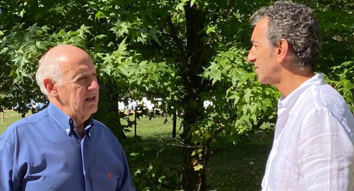 Roberto Lavagna y Florencio Randazzo. (Foto: Twitter Lavagna)