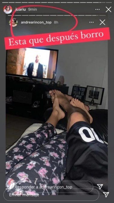 Andrea Rincón publicó una foto junto a un hombre y luego la borró