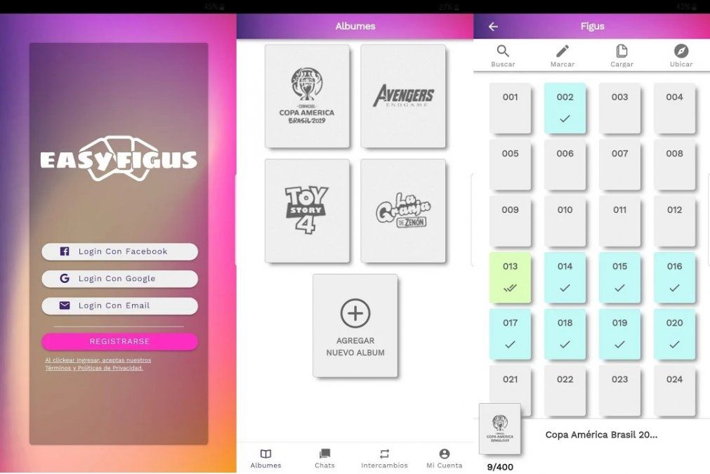 Cómo funciona la app para intercambiar figuritas y completar álbumes