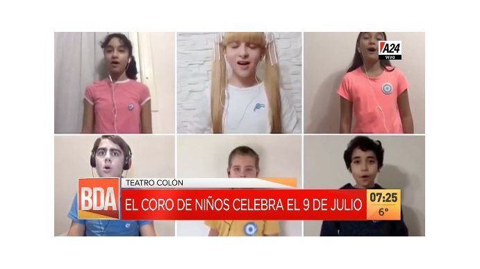 El Coro de Niños del Teatro Colón celebró la independencia