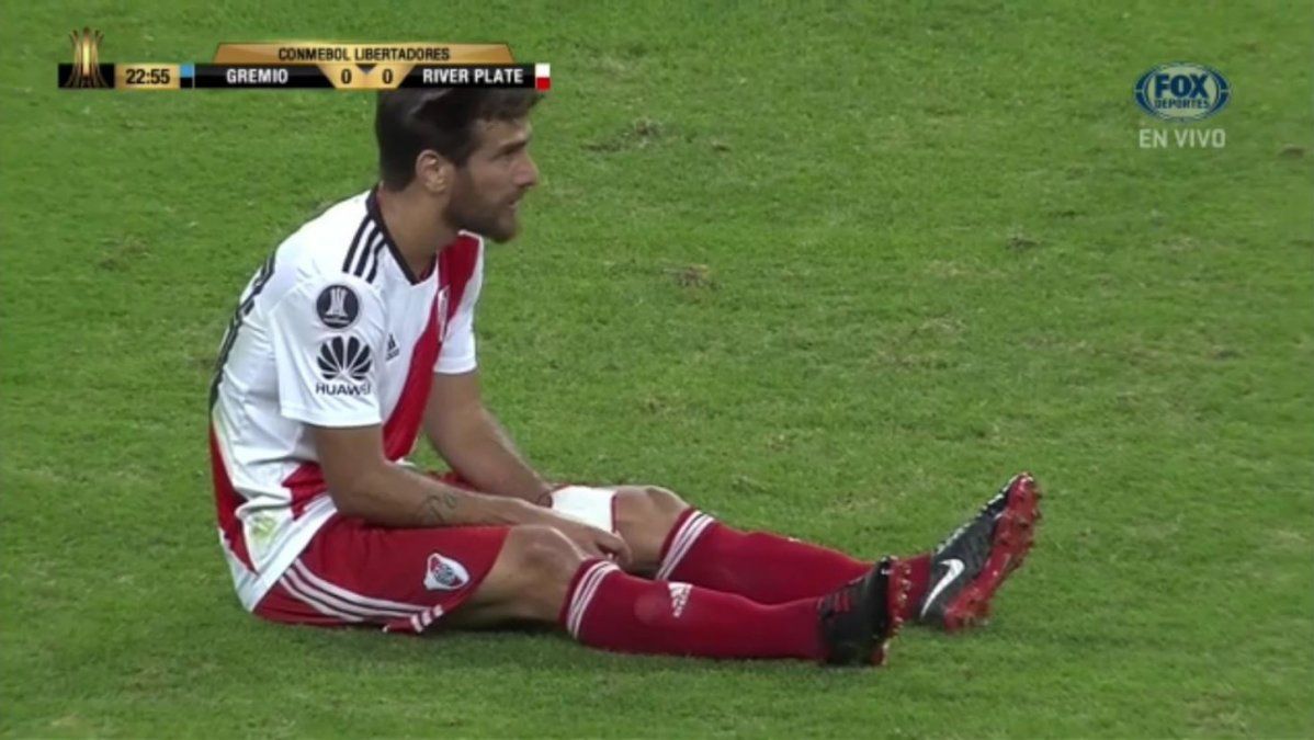 La lesión de Ponzio, que debió ser reemplazado por Enzo Pérez