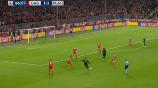 Bayern Munich-Real Madrid: el video del remate de Cristiano Ronaldo que se fue al lateral en la Champions League