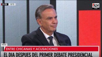Pichetto aseguró que habrá balotaje y advirtió que a los planes sociales hay que gatillarlos por un año, pero después a buscar trabajo