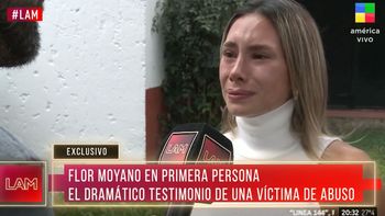 El desgarrador llanto de Flor Moyano al contar detalles de la denuncia por abuso contra Juan Martino
