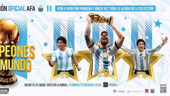 La AFA realizará una exhibición oficial y limitada sobre los Campeones del Mundo