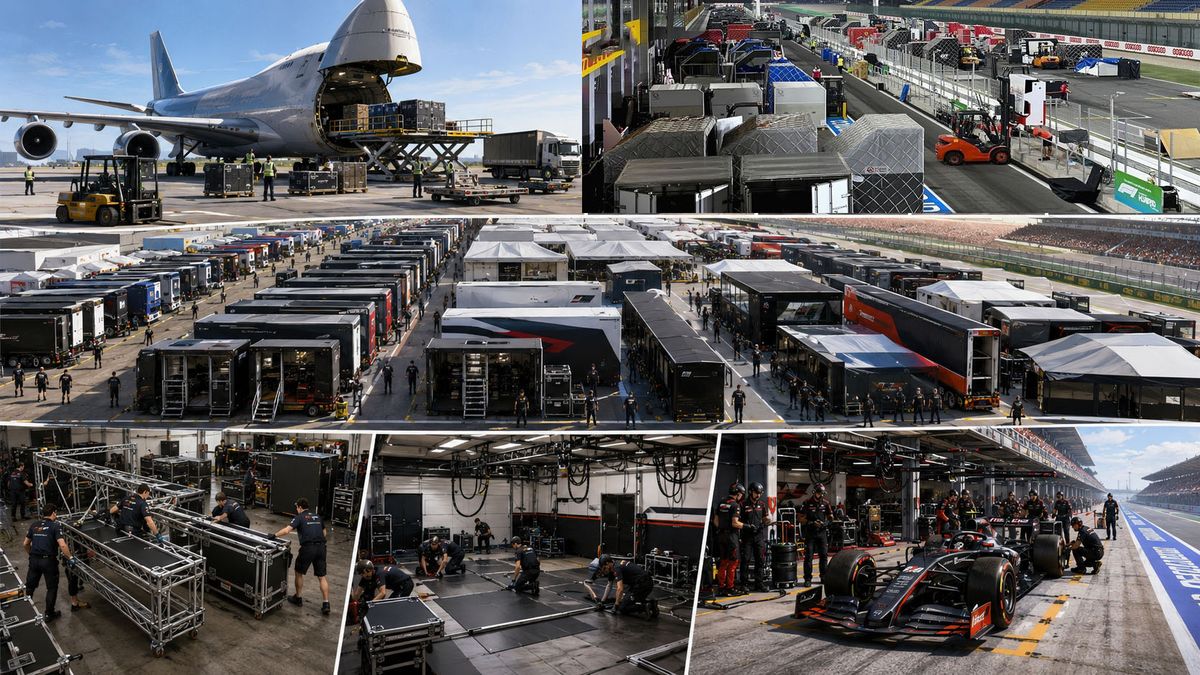 Desafío interno. Si se agrega un circuito, ¿que tiempo hay para mover toda la logística infernal de la Fórmula1? (Foto: A24.com)