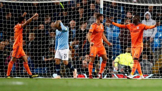 ¡Batacazo en Manchester! El Lyon le ganó 2 a 1 al City