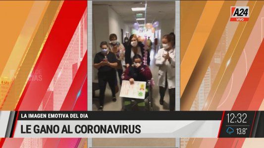 Así despedían del Hospital a Renata tras ganarle al Covid