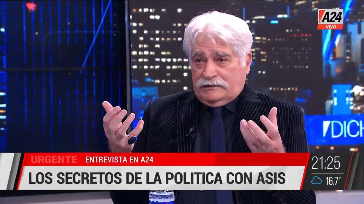 Jorge Asís con Luis Novaresio en A24.