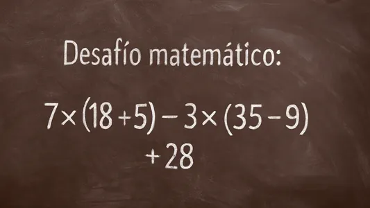 Desafío matemático: ¿en cuánto tiempo lográs resolverlo?