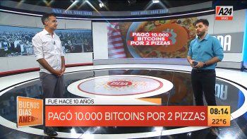 Pagó 10.000 criptomonedas por 2 pizzas grandes