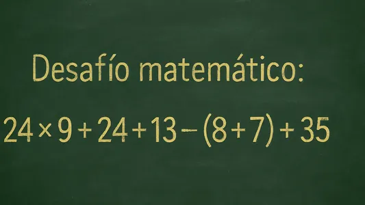 Desafío Matemático: este cálculo con signos tiene su clave en el primer paso