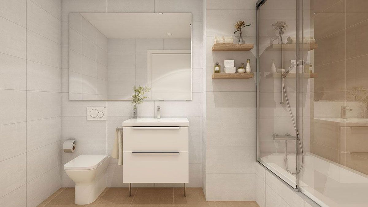 Un baño incompleto. Falta el elemento que conocemos los argentinos y deslumbró a los neoyorquinos (Foto: gentileza VC).