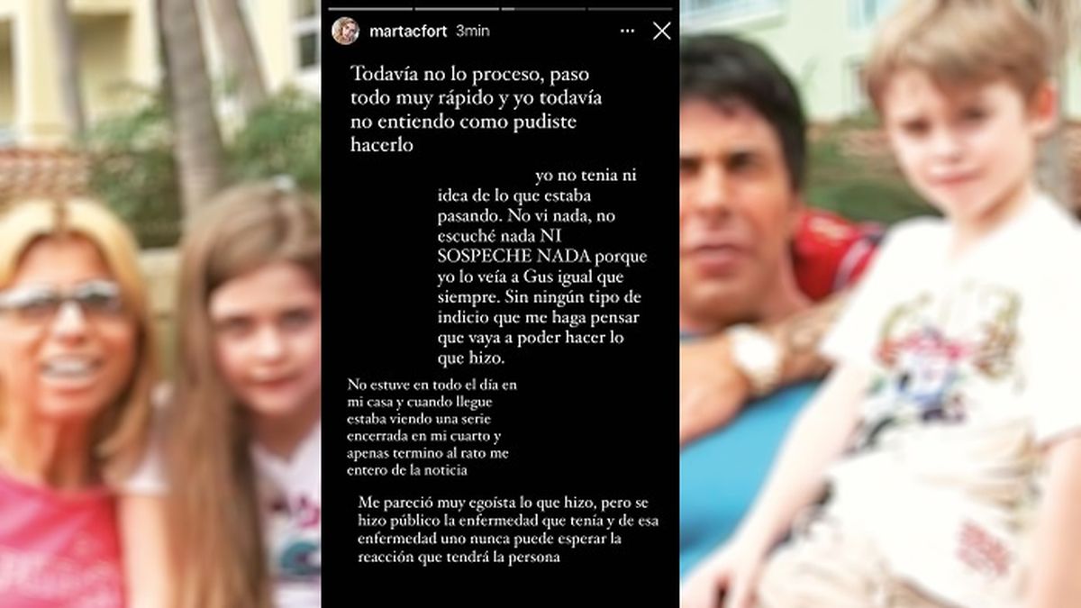 La palabra de Marta Fort sobre la inesperada muerte de Gustavo Martínez, quien la crio desde el fallecimiento de su padre Ricardo Fort en 2013. 