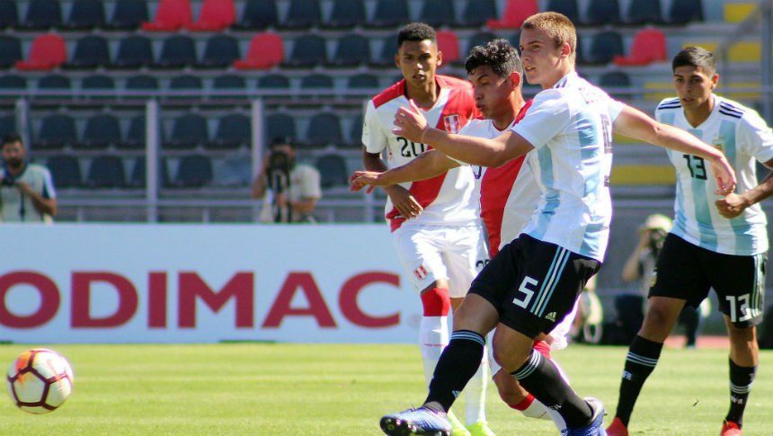 Sudamericano Sub 20: Argentina sufrió hasta el final, le ganó a Perú 1-0 y está en el Hexagonal