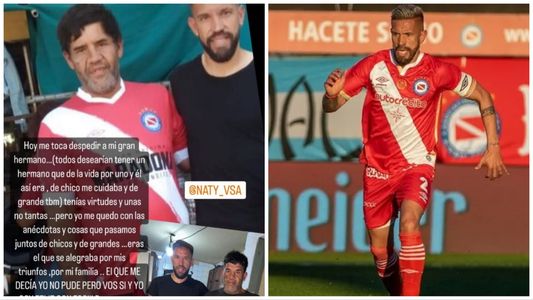El sentido mensaje del jugador de Argentinos Juniors, Miguel Torrén, por el asesinato de su hermano: Descansá en paz
