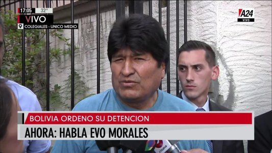 Evo Morales sobre su orden de captura: Es injusta, ilegal e inconstitucional pero no me asusta