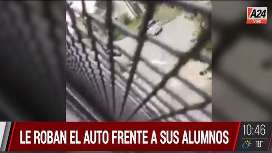 Quilmes: le roban a una maestra y la arrastran en el capot