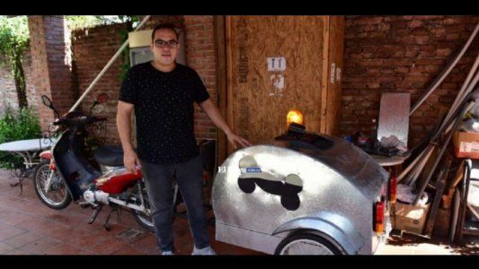 Crearon la primera motoambulancia para mascotas del país