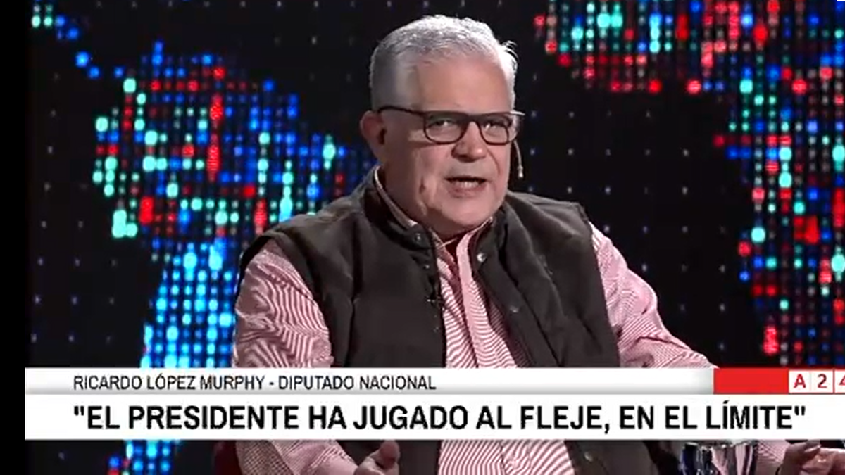 López Murphy estuvo de invitado en el programa Entrevista de Luis Novaresio. (Foto: captura).