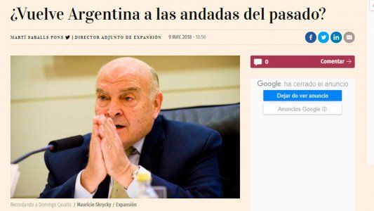 Desde España aseguran que “solo con el apoyo del FMI no basta”