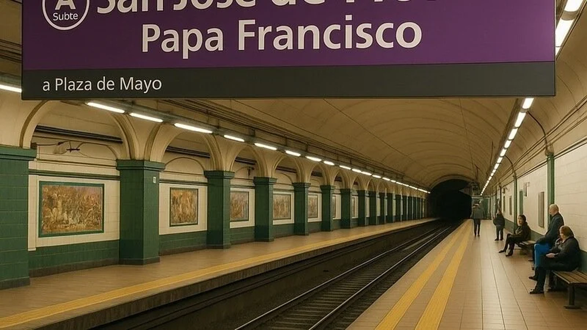 Proponen cambiar el nombre de la estación Flores de Subte en homenaje al papa Francisco.