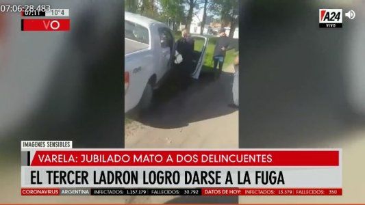 Jubilado justiciero mató a dos de los tres ladrones que lo asaltaron
