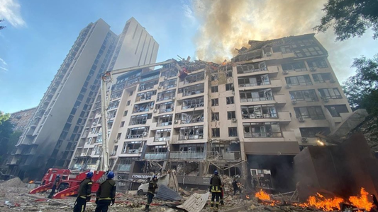 Rusia bombardeó Kiev antes del inicio de la cumbre del G7, que tiene como eje la guerra en Ucrania