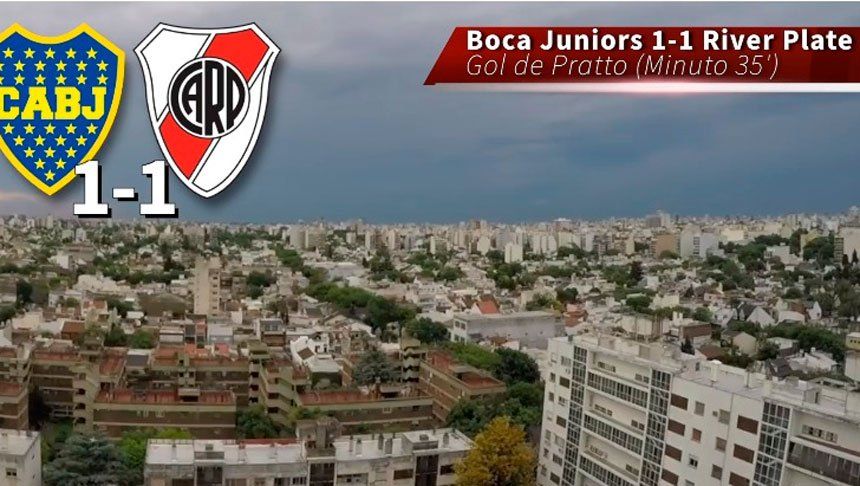 Así se vivieron los goles del superclásico desde edificios de Buenos Aires