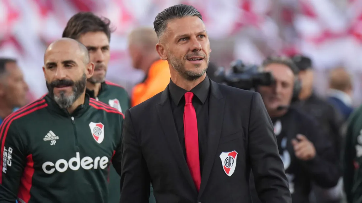 Martín Demichelis festejó en su primer Superclásico como técnico de River.