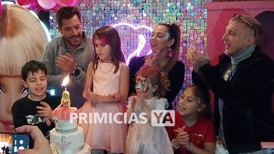 Barby Silenzi le celebró el cumple a su hija Elena junto a Francisco Delgado y El Polaco