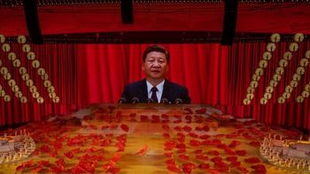 Xi jinping, con una advertencia sobre el poderío chino en el 100° aniversario del PC (Foto: AP)
