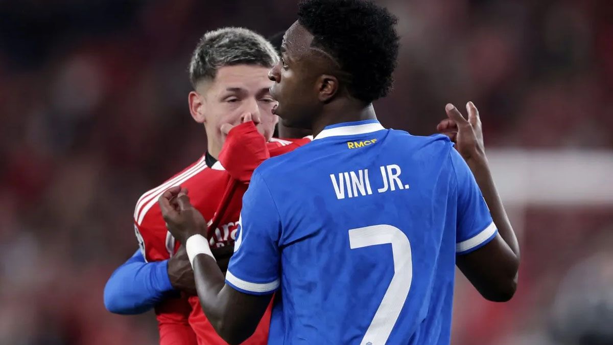 Duro golpe para Gianluca Prestianni: la UEFA le impuso una sanción histórica por el cruce con Vinícius