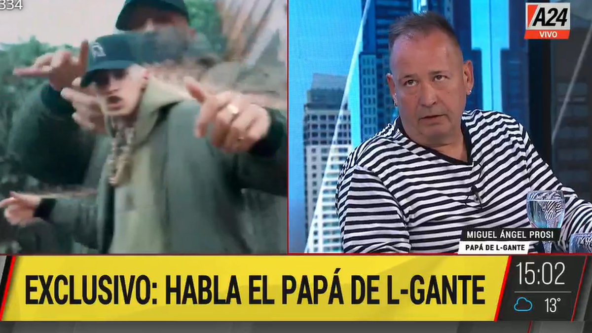 Para el padre de L-Gante es injusta su detención.