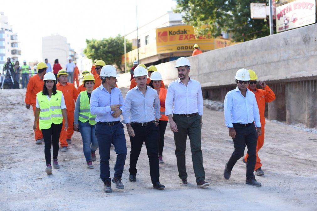 Marcos Peña y Larreta recorrieron juntos una obra porteña y muestran unidad “amarilla” hacia el 2019