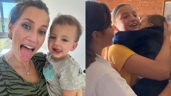 ¡El video más tierno! La amorosa reacción de Luca Cubero al ver a sus hermanas Allegra y Sienna