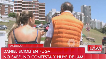 Daniel Scioli salió corriendo cuando le preguntaron por Gisela Berger: Alcanzame, si podés