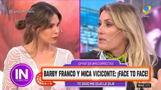 Fuerte cruce entre Mica Viciconte y Barby Franco: Estás haciendo el papel de ridícula