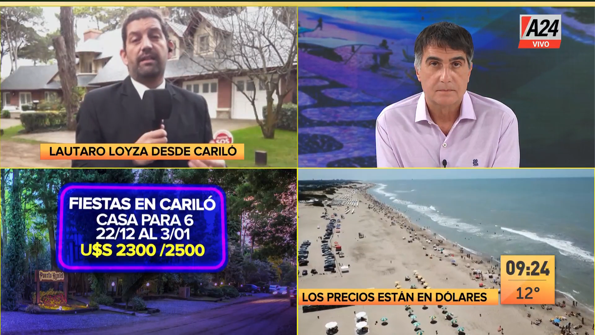 Vacaciones 2022: Cariló es más caro que Río de Janeiro. (Captura de Tv)