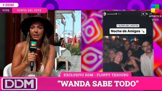 Fuerte reacción de Floppy Tesouro luego de quedar en el medio de Wanda Nara y Mauro Icardi