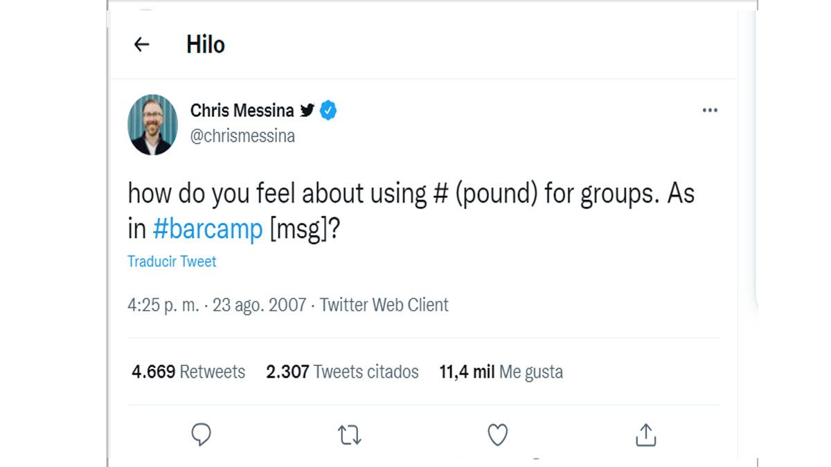 Con una simple pregunta, Chris Messina creó el 