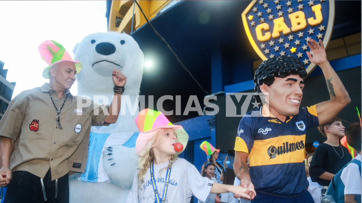 Las fotos del increíble cumpleaños de Dionisio, el hijo de Flavio Mendoza, en la cancha de Boca