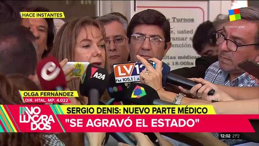 Nuevo parte médico de Sergio Denis: Mostró un agravamiento de su estado