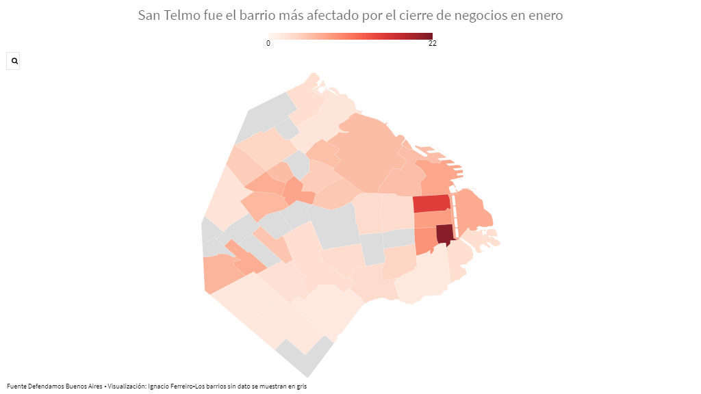 Crisis en la Ciudad: en qué barrios cerraron más comercios